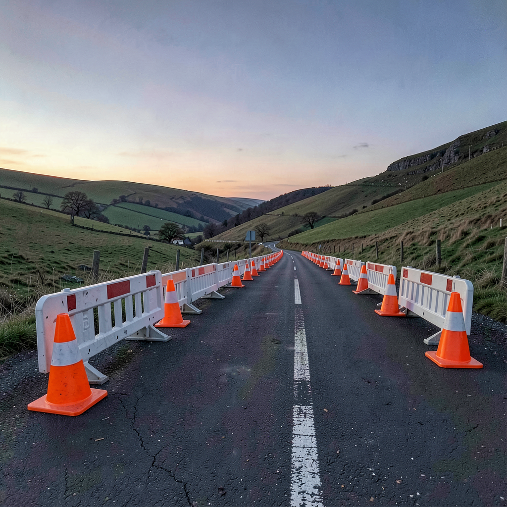 Fire on Man Moel Road in Ebbw Vale prompts emergency response and road diversions